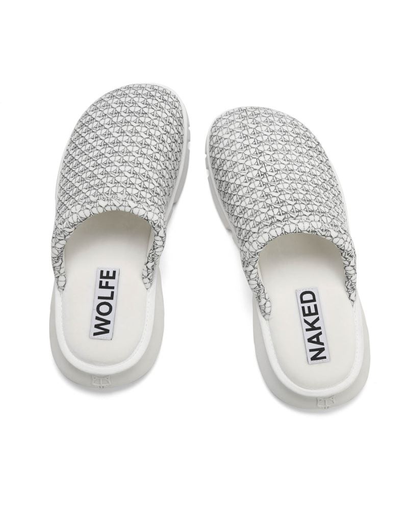 Men's Naked Wolfe Ohio Slippers White | PHILIPPINES SNUQVLX98