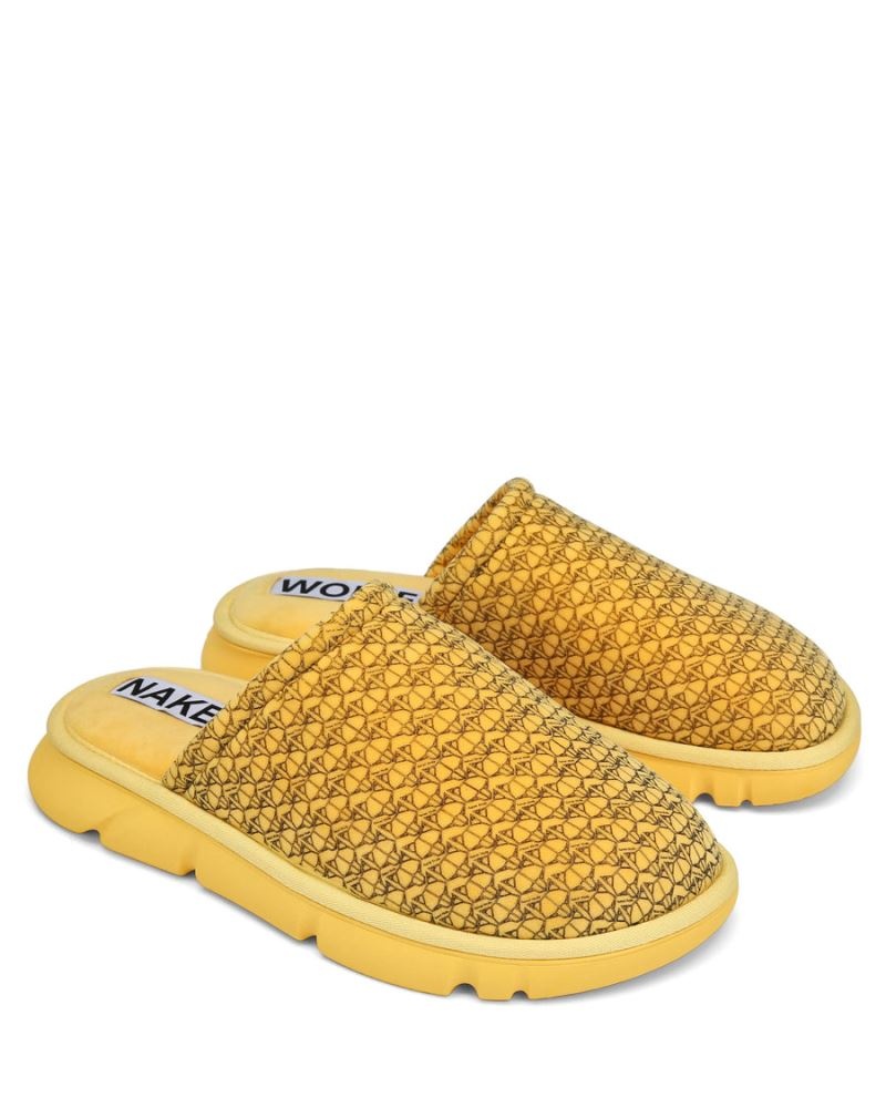 Men's Naked Wolfe Ohio Slippers Yellow | PHILIPPINES TPMBLFD57