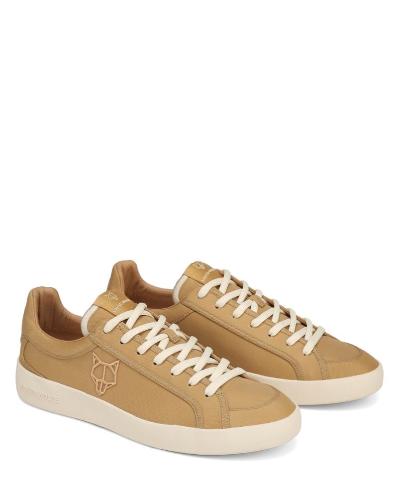 Men's Naked Wolfe Portofino Natural Nylon Sneakers Brown | PHILIPPINES KMOEASG71