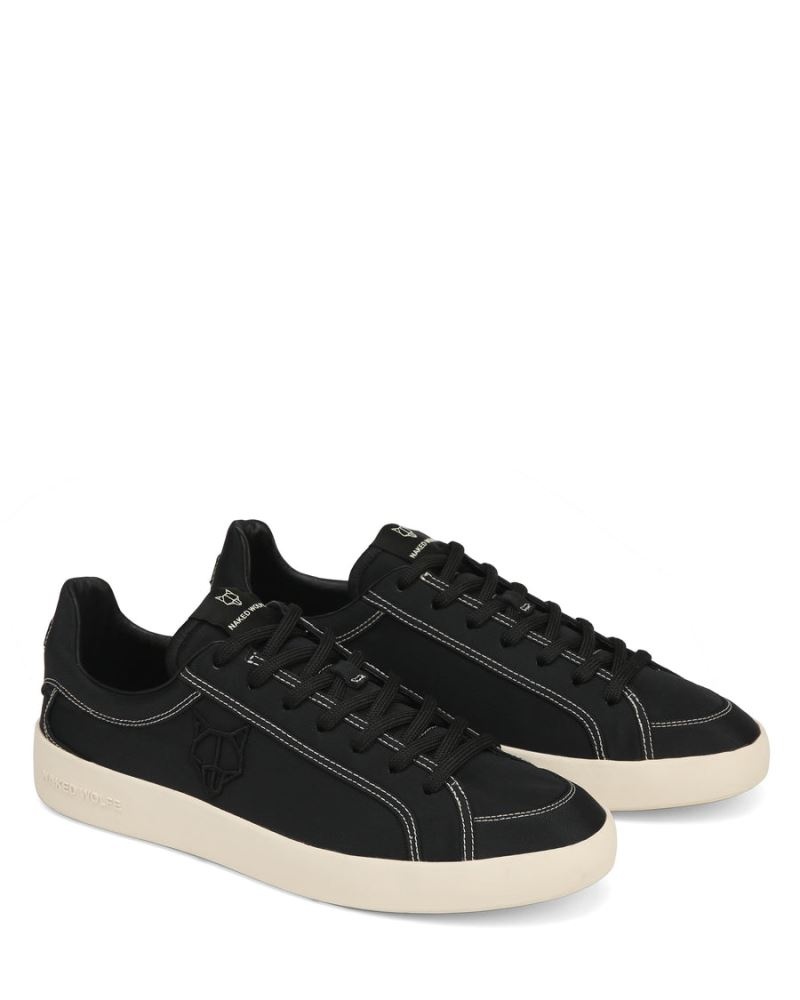 Men's Naked Wolfe Portofino Nylon Sneakers Black | PHILIPPINES ZMSFKGD30