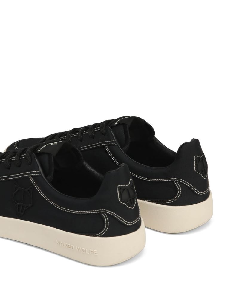 Men's Naked Wolfe Portofino Nylon Sneakers Black | PHILIPPINES ZMSFKGD30