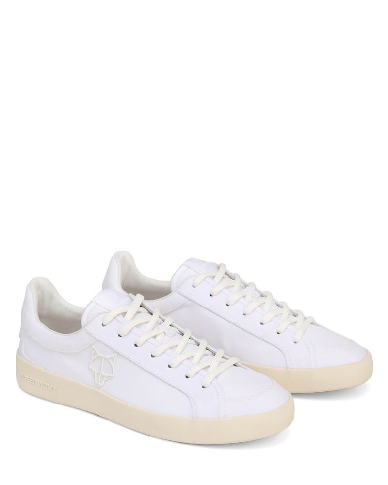 Men's Naked Wolfe Portofino Nylon Sneakers White | PHILIPPINES WDVHLEO96