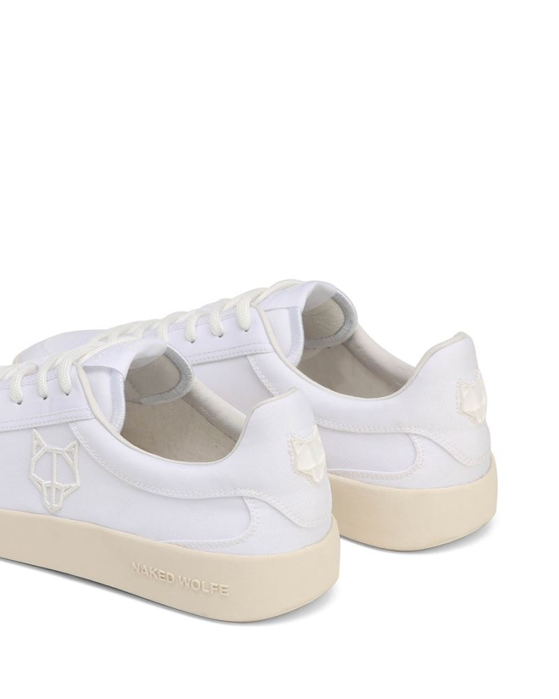 Men's Naked Wolfe Portofino Nylon Sneakers White | PHILIPPINES WDVHLEO96