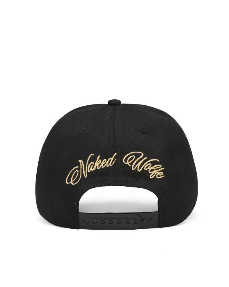 Men's Naked Wolfe Signature Unconstructed Caps Black | PHILIPPINES OSVULJK89