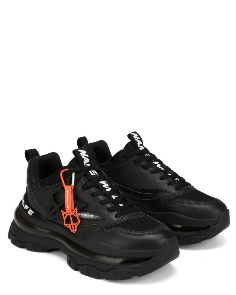 Men's Naked Wolfe Spring Sneakers Black | PHILIPPINES OFHKBRW29