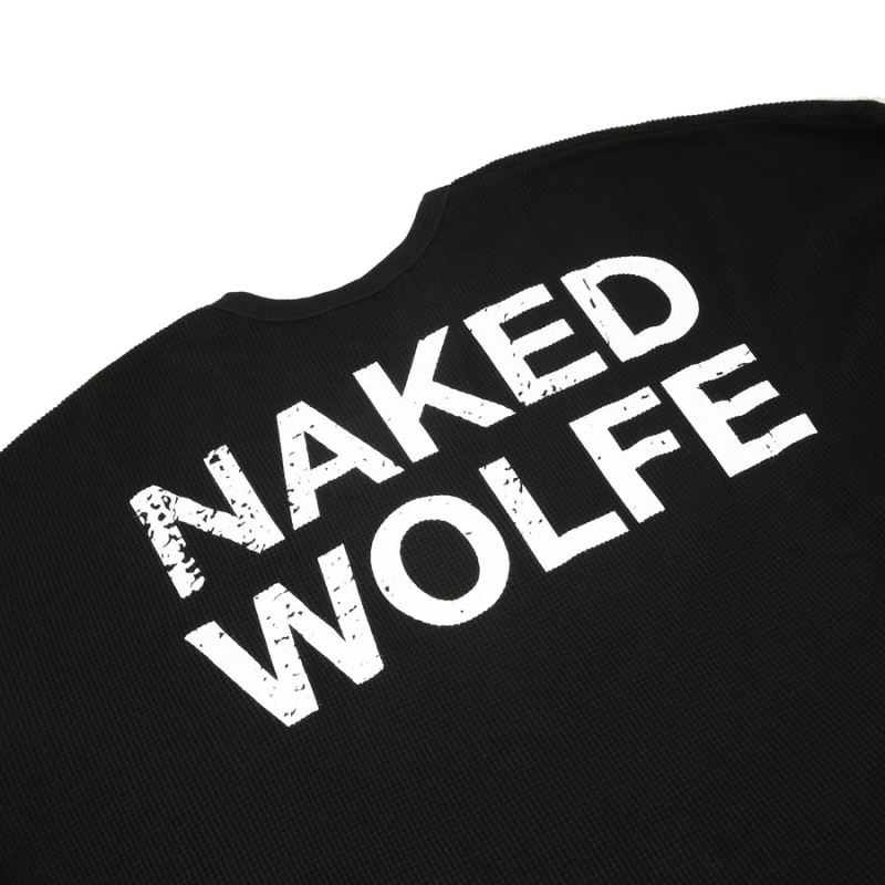 Men's Naked Wolfe Thermal Sweatshirts Black | PHILIPPINES FLKNAVJ41