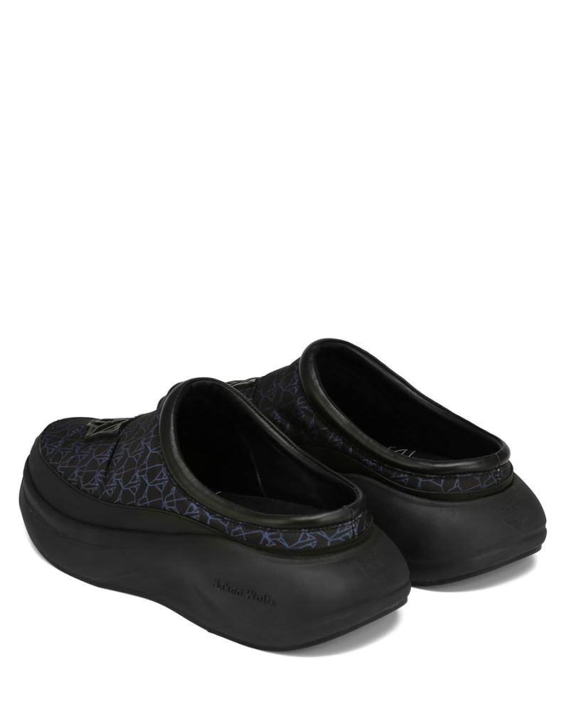 Men's Naked Wolfe Tide Triple Slippers Black | PHILIPPINES SACTNEH29