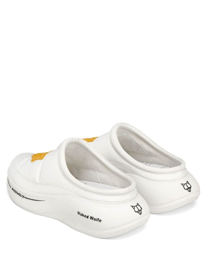 Men's Naked Wolfe Tide Triple Slippers White | PHILIPPINES XLRWIGF65