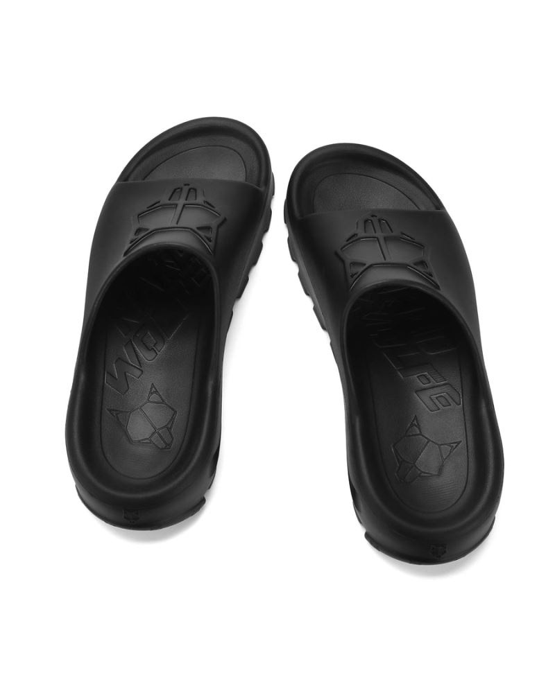 Men's Naked Wolfe Tommy Slides Black | PHILIPPINES ABEDWNX28