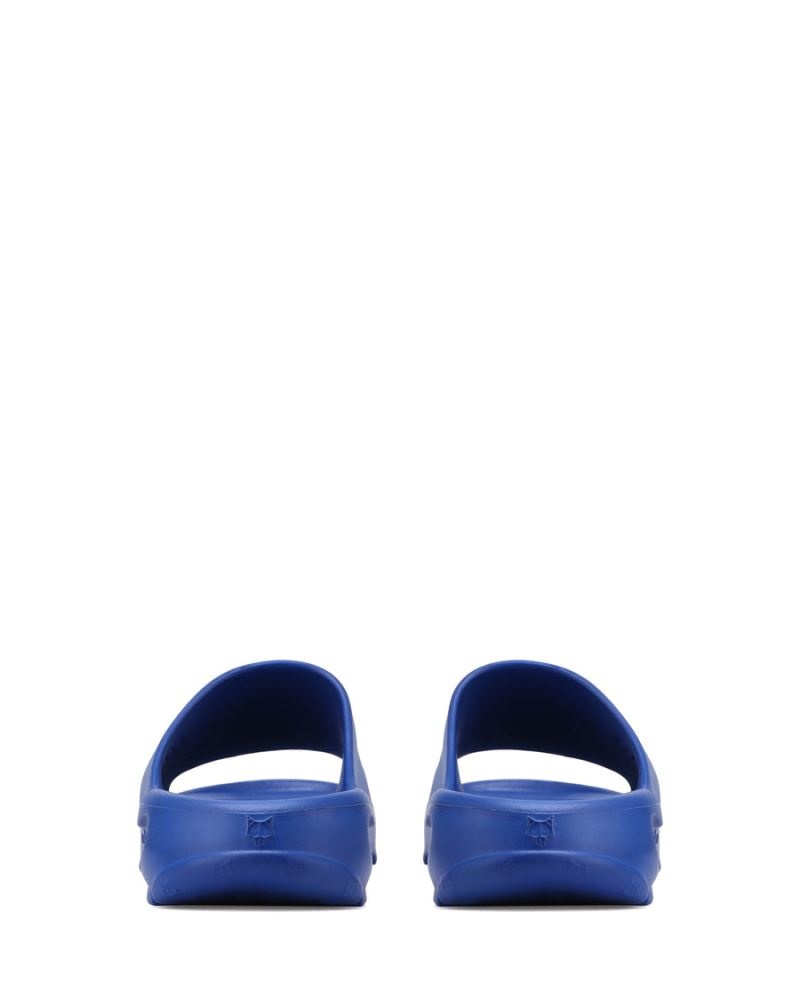 Men's Naked Wolfe Tommy Slides Blue | PHILIPPINES RWSHXQZ95