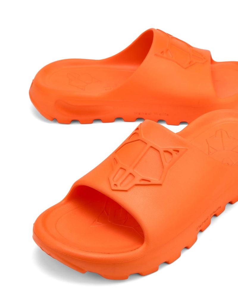 Men's Naked Wolfe Tommy Slides Orange | PHILIPPINES ZCHFDYP31