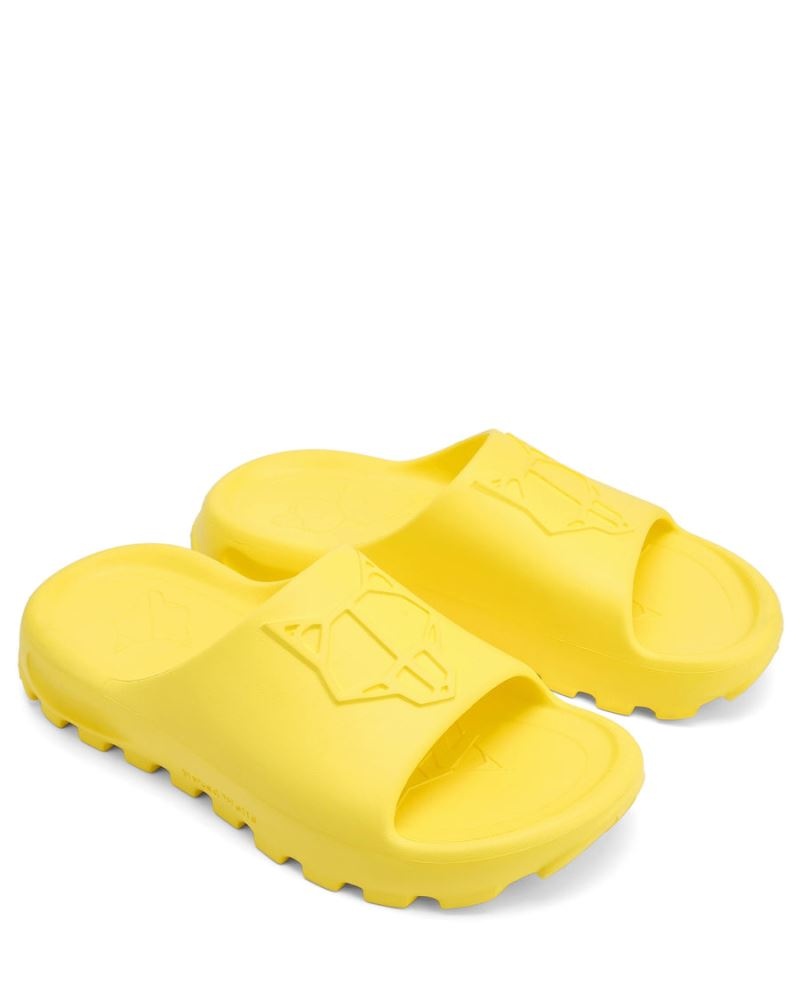 Men's Naked Wolfe Tommy Slides Yellow | PHILIPPINES YVMNLUK49