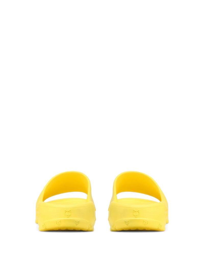 Men's Naked Wolfe Tommy Slides Yellow | PHILIPPINES YVMNLUK49