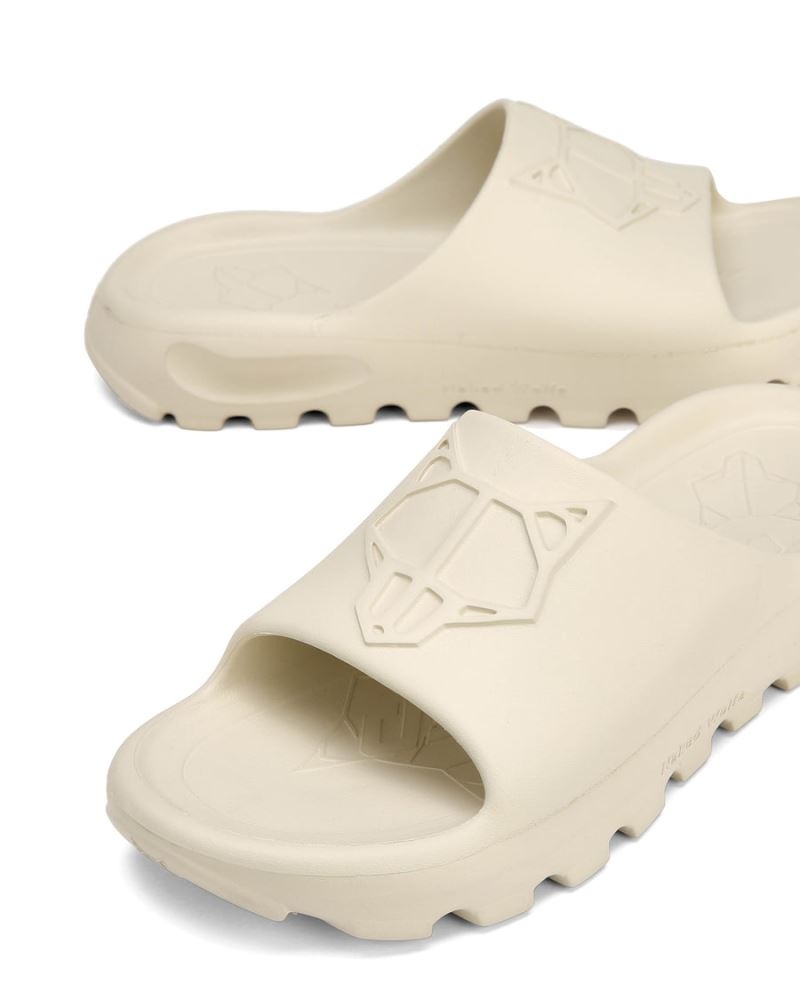 Men's Naked Wolfe Tommy Stone Slides Cream | PHILIPPINES HOSRPLZ97