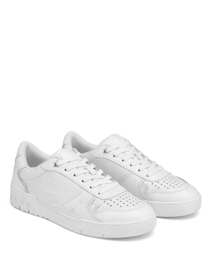 Men's Naked Wolfe Transmission Leather Sneakers White | PHILIPPINES MUIGQFK13