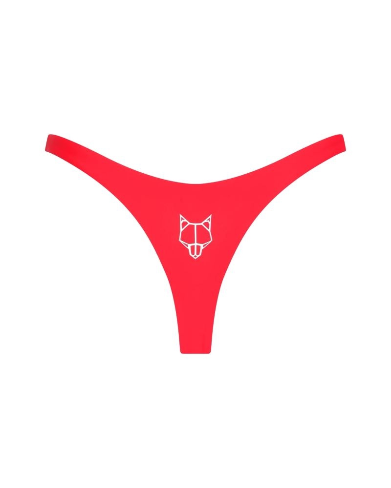 Women's Naked Wolfe Byron Bottom Swimwear Red | PHILIPPINES YILODRG31