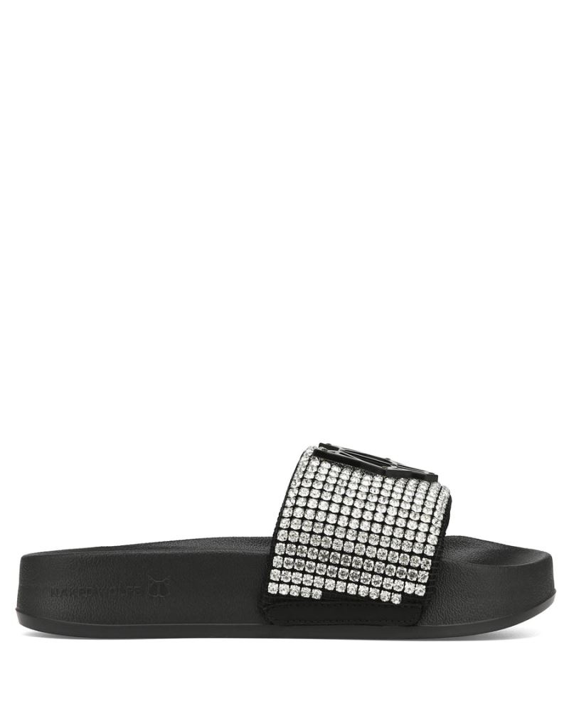 Women\'s Naked Wolfe Coast Diamonds Slides Black | PHILIPPINES VPOSIWB27