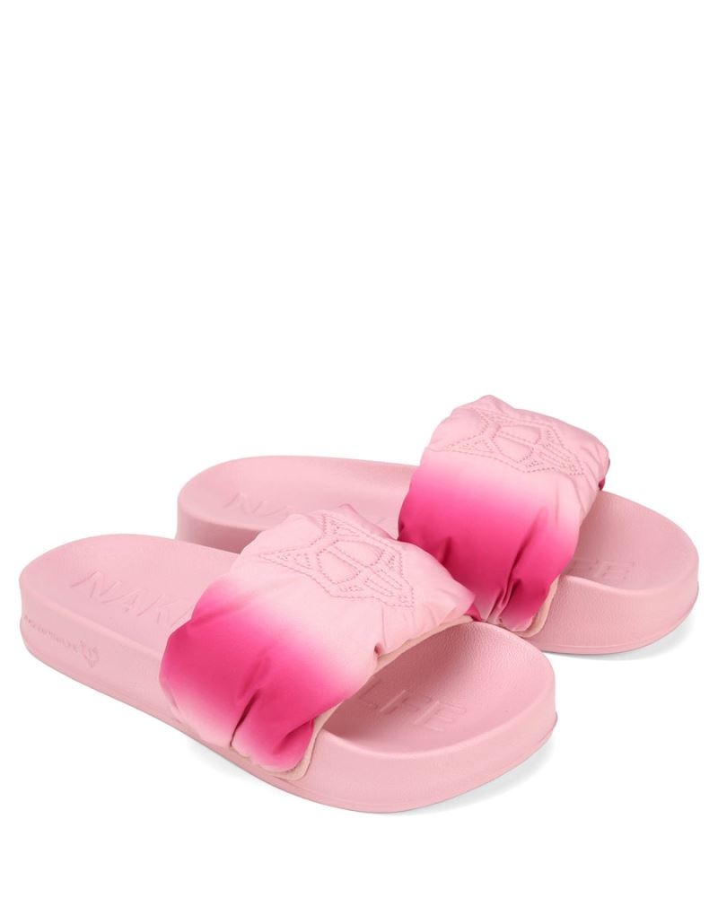 Women's Naked Wolfe Coast Slides Pink | PHILIPPINES DMBWANU24