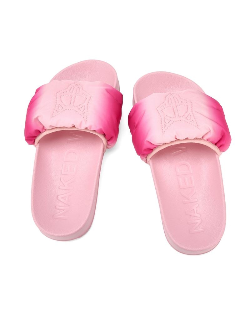 Women's Naked Wolfe Coast Slides Pink | PHILIPPINES DMBWANU24