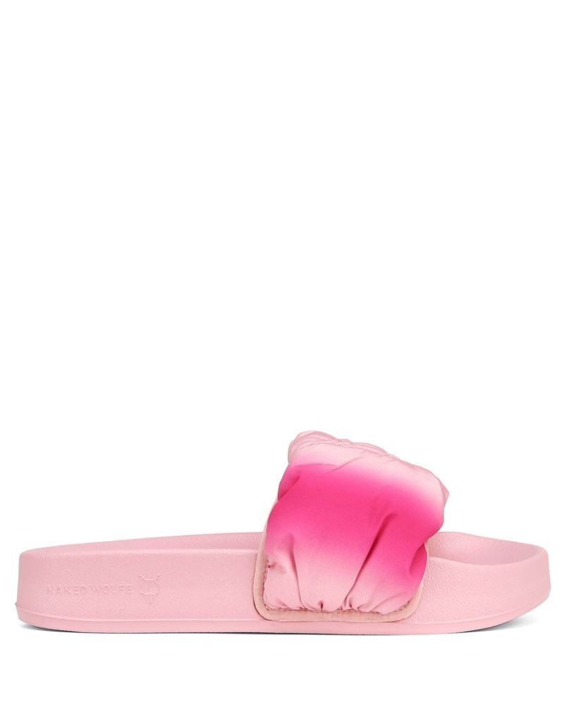 Women\'s Naked Wolfe Coast Slides Pink | PHILIPPINES DMBWANU24