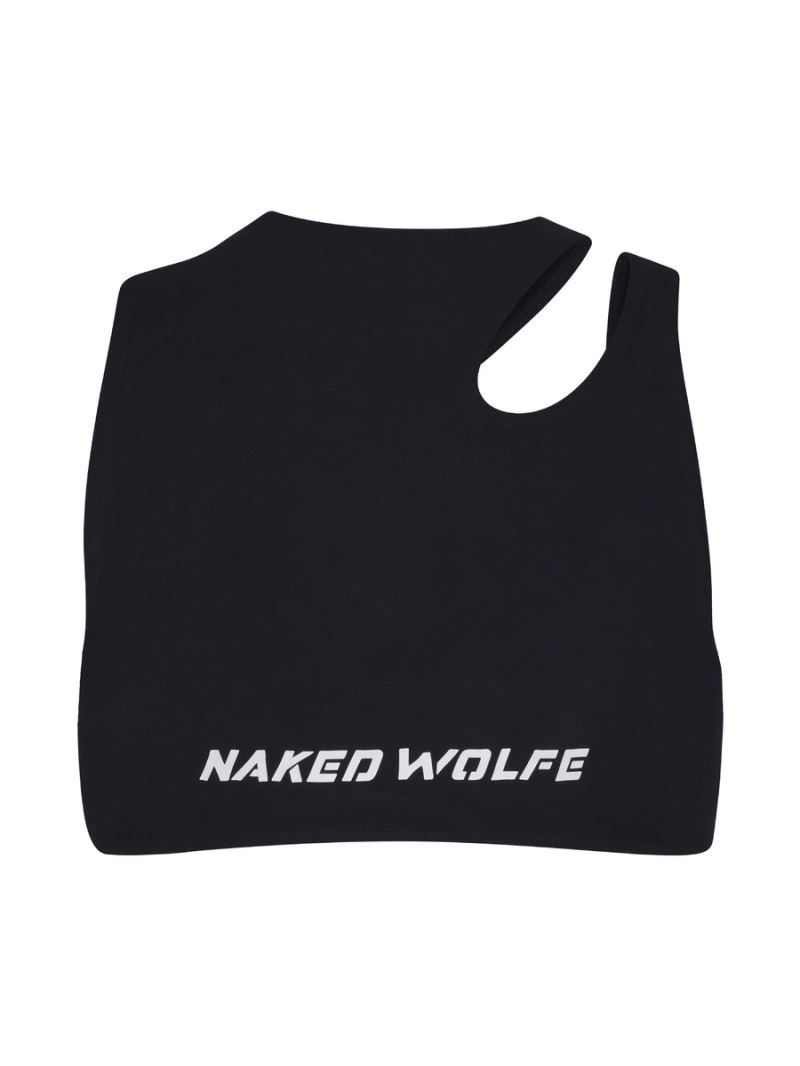 Women's Naked Wolfe Cut Out T-Shirt Black | PHILIPPINES WGUTXMS34