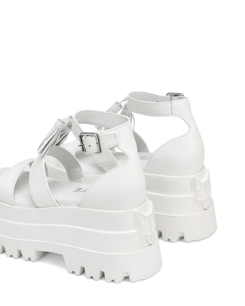 Women's Naked Wolfe Dare Platform Sandals White | PHILIPPINES YOUFZKT82