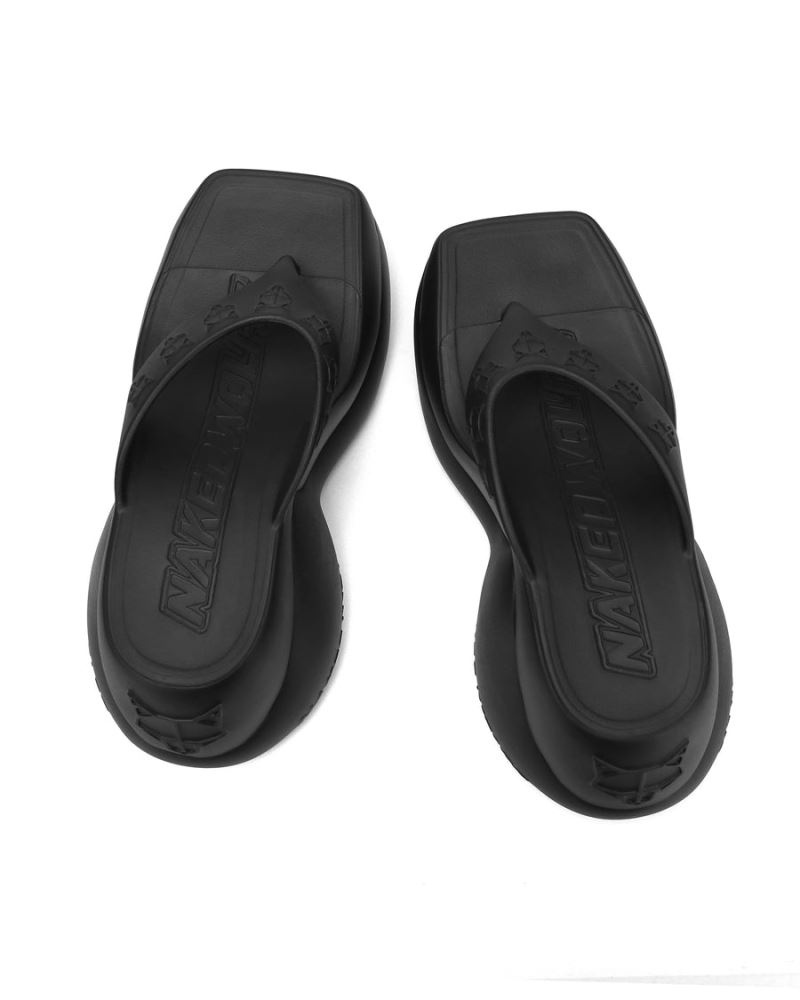 Women's Naked Wolfe Diva Flip Flops Black | PHILIPPINES MXYBWQU84