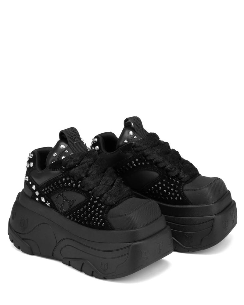 Women's Naked Wolfe Fantasy Diamonds Sneakers Black | PHILIPPINES AXTIZMN67