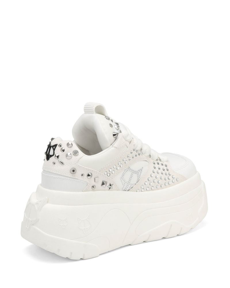 Women's Naked Wolfe Fantasy Diamonds Sneakers White | PHILIPPINES JRASEMO78