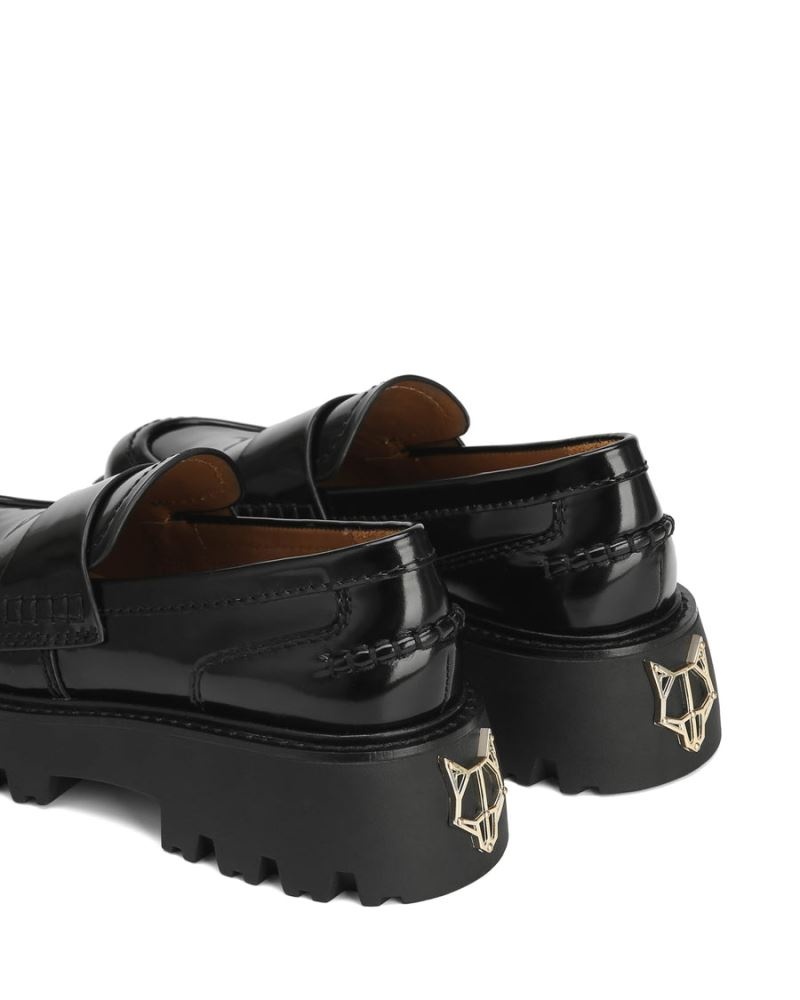 Women's Naked Wolfe Flawless Box Loafers Black | PHILIPPINES CVAYUOP17