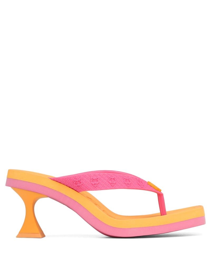 Women\'s Naked Wolfe Foxy Watermelon Heels Yellow / Pink | PHILIPPINES VMOACXT10