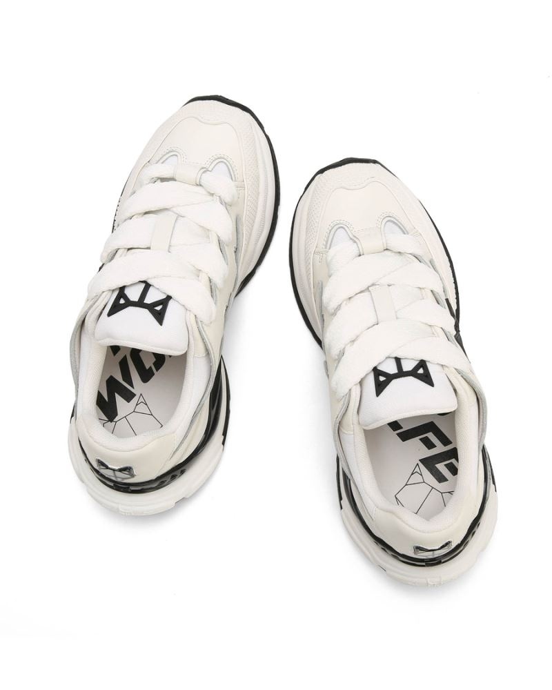 Women's Naked Wolfe Freeway Leather Sneakers White | PHILIPPINES AOMPFZB92