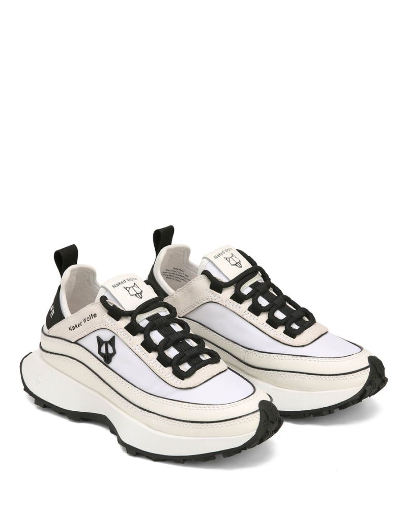 Women's Naked Wolfe Petal Nylon Sneakers White | PHILIPPINES QCILUVD63