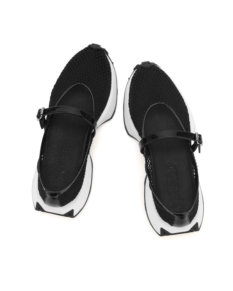 Women's Naked Wolfe Protected Mesh Loafers Black | PHILIPPINES PQNXWKC05