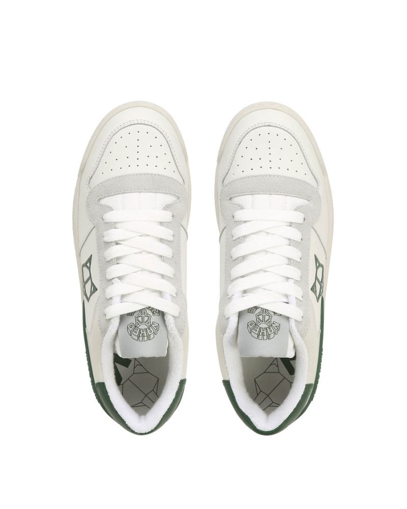 Women's Naked Wolfe Ravenn Forrest Sneakers White / Green | PHILIPPINES BDFZKQS25