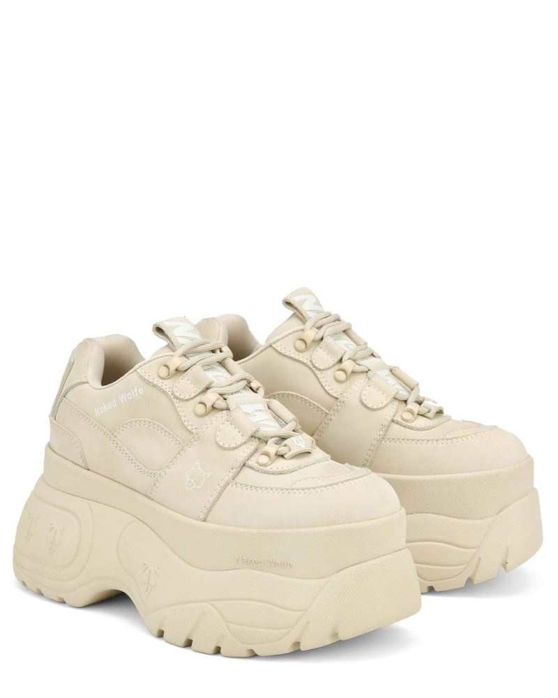 Women's Naked Wolfe Sinner Oat Sneakers Beige | PHILIPPINES GPLKSTF76