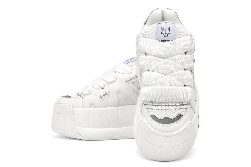 Women's Naked Wolfe Slider Sneakers White | PHILIPPINES AIMWRGT74