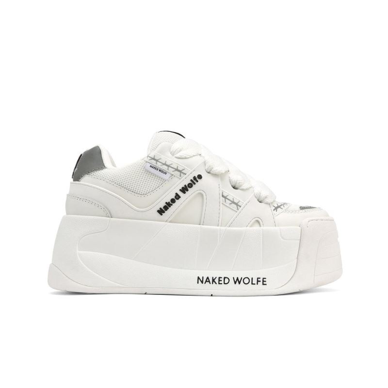 Women's Naked Wolfe Slider Sneakers White | PHILIPPINES AIMWRGT74