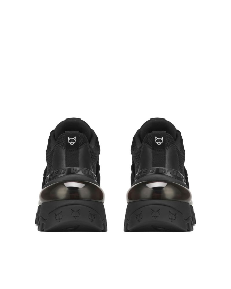 Women's Naked Wolfe Strike Double Sneakers Black | PHILIPPINES NAHXLET56