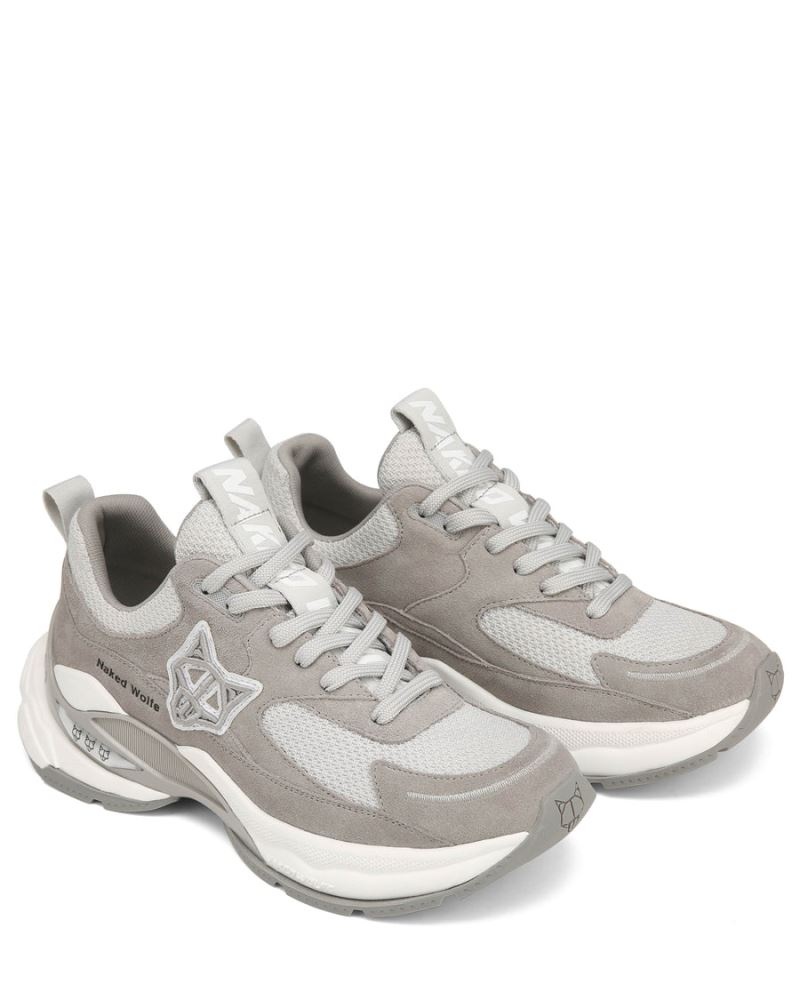 Women's Naked Wolfe Super Suede Sneakers Grey | PHILIPPINES HNPLDJT38