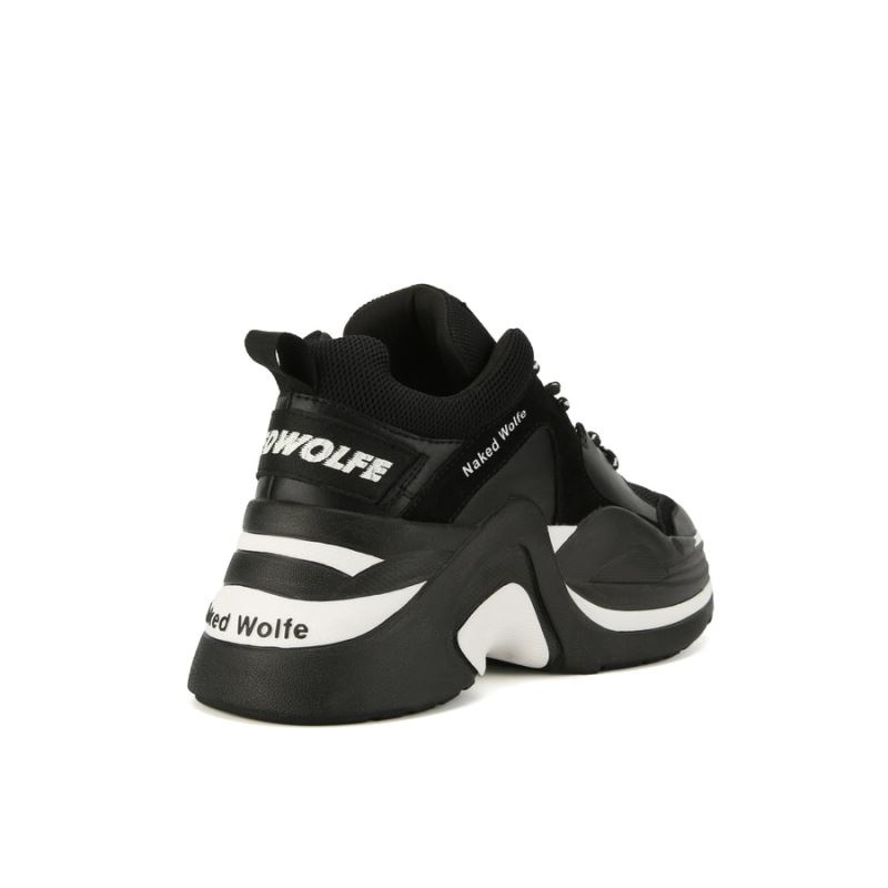 Women's Naked Wolfe Track Double Sneakers Black | PHILIPPINES QKXLIYU12