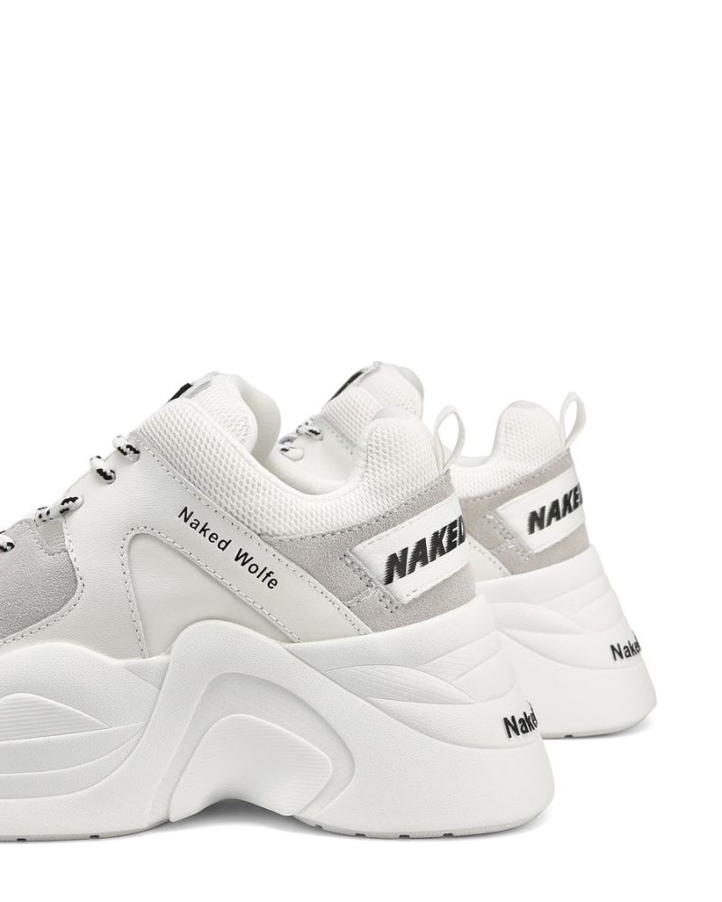 Women's Naked Wolfe Track Sneakers White | PHILIPPINES LNBFDJV60