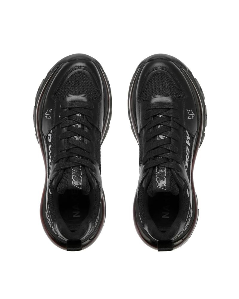 Women's Naked Wolfe Wind Sneakers Black | PHILIPPINES AMXONQW20