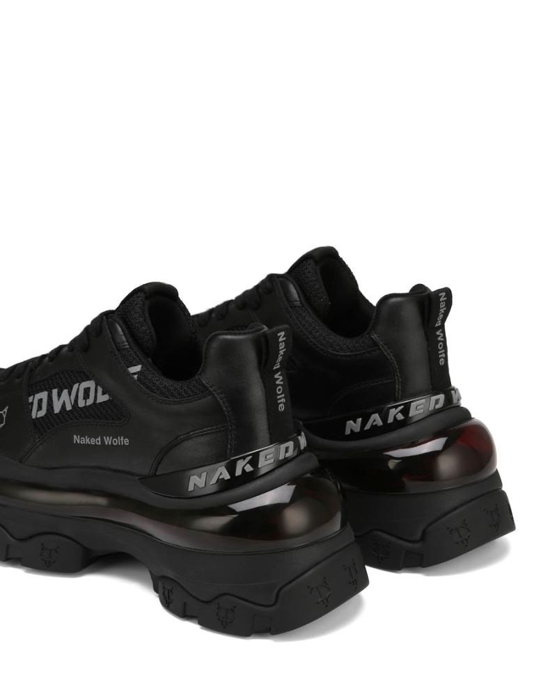 Women's Naked Wolfe Wind Sneakers Black | PHILIPPINES AMXONQW20